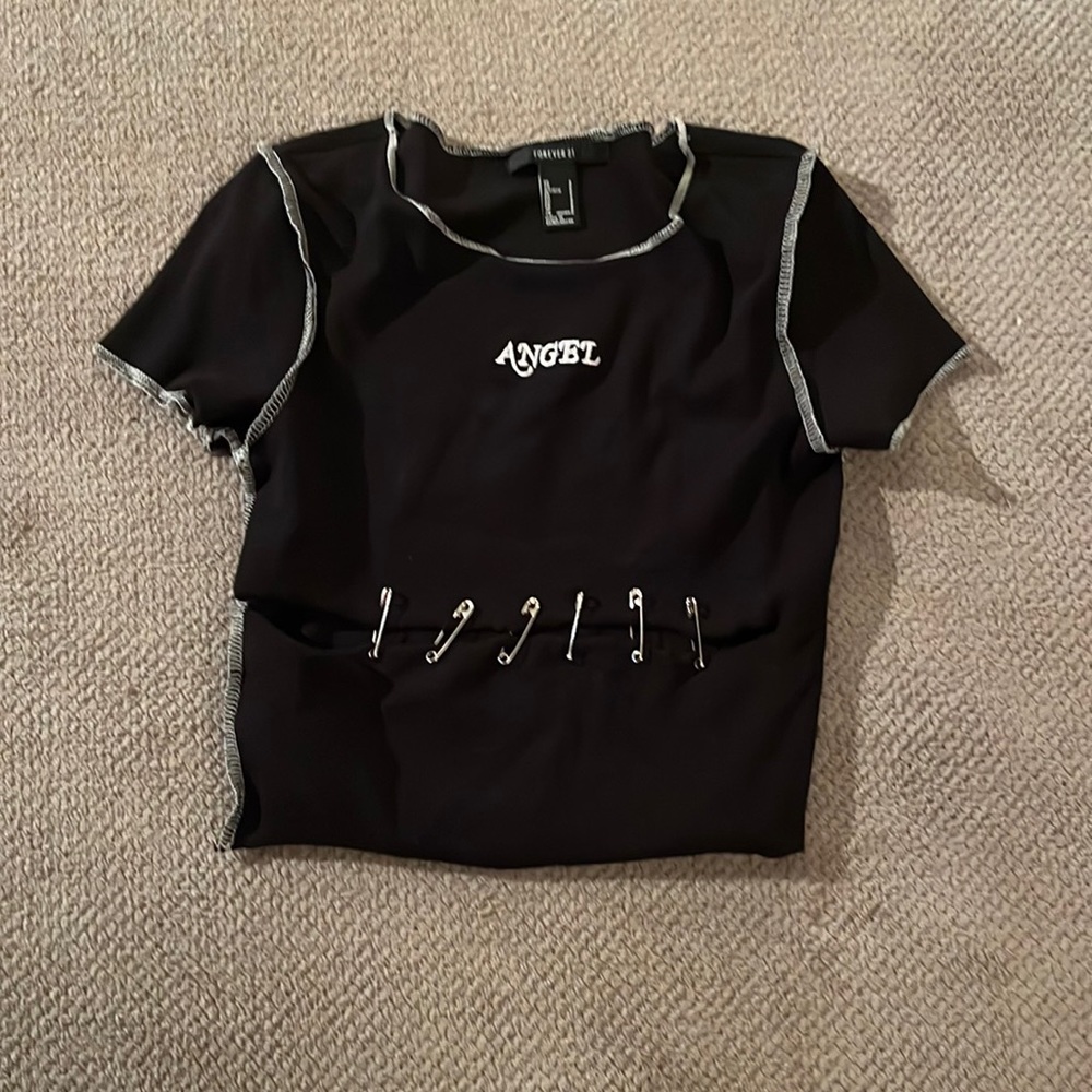 Angle Black punk shirt